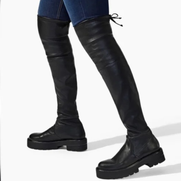 NIB Stuart Weitzman Leather Boots size 38.5 - Picture 3 of 16